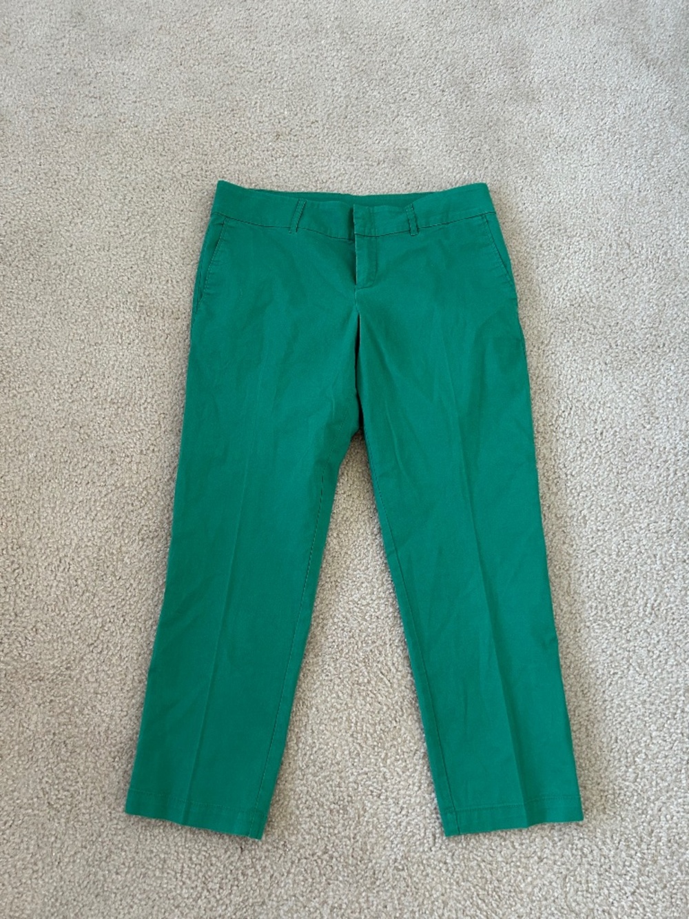 Kut from the Kloth Crop Trouser Bright Green Sz 8